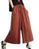 Simple Wide Leg Loose Drawstring Solid Color Casual Pants Bottoms