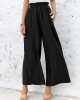 Simple Wide Leg Loose Elasticity Casual Pants Bottoms