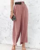 Simple Wide Leg Loose Elasticity Casual Pants Bottoms