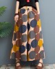 Vintage Wide Leg Loose Contrast Color Printed Polka-Dot Casual Pants Bottoms