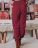 Casual Drawstring Solid Harem Pants