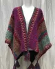 Casual Loose Patchwork Shawl&Cloak