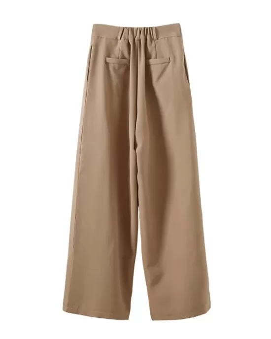 Casual Wide Leg Loose Solid Color Pants Bottoms