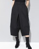 Cool Wide Leg Loose Solid Color Casual Three-Quarter Pants Bottoms