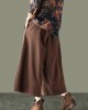 Simple Wide Leg Loose Solid Color Casual Pants Bottoms