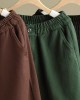 Simple Wide Leg Loose Solid Color Casual Pants Bottoms