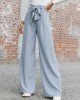 Simple Loose Wide Leg Solid Color Casual Pants Bottoms