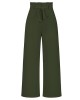 Simple Loose Wide Leg Solid Color Casual Pants Bottoms