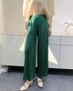 Simple Wide Leg Loose Pleated Solid Color Casual Pants Bottoms