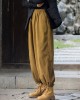 Loose Solid Color Corduroy Casual Ninth Pants Bottoms