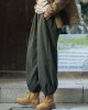 Loose Solid Color Corduroy Casual Ninth Pants Bottoms