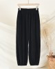 Loose Solid Color Corduroy Casual Ninth Pants Bottoms