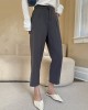 Simple Column Solid Color Casual Ninth Pants Bottoms