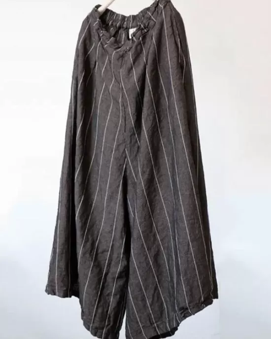 Super Loose Stripe Wide-leg Pants