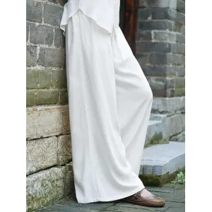 Vintage Casual Yoga Loose Wide Leg Pants