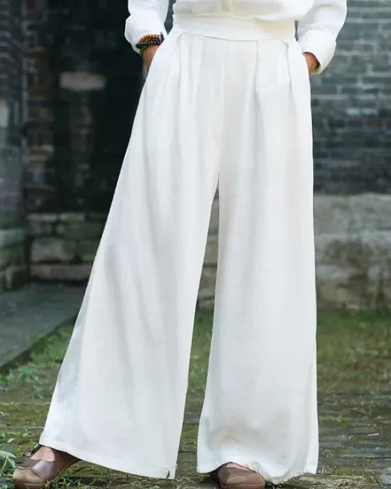 Vintage Casual Yoga Loose Wide Leg Pants