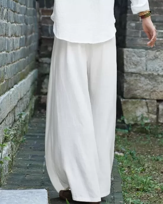 Vintage Casual Yoga Loose Wide Leg Pants