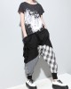 Loose Plaid Split-joint Harem Pants