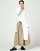 Vintage Ramie Cotton Wide Leg Pants