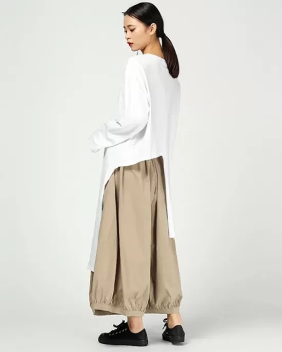 Vintage Ramie Cotton Wide Leg Pants