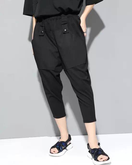 Loose Split-Joint Harem Pants