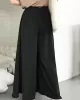 Original Solid Column Wide Leg Pants