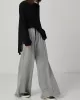 Casual Solid Column Wide Leg Pants