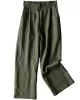 5 Colors Line Loose Casual Plus Size Wide-Leg Pants