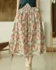 Original Floral Cotton-Blend A-Line Skirt