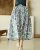 Original Floral Cotton-Blend A-Line Skirt