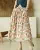 Original Floral Cotton-Blend A-Line Skirt