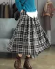 Artistic Retro Plaid A-Line Skirt