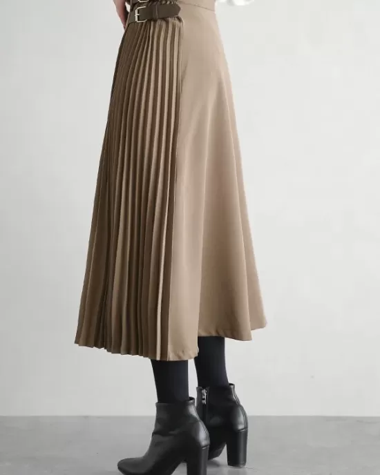 Graceful A-Line Pleated Skirt