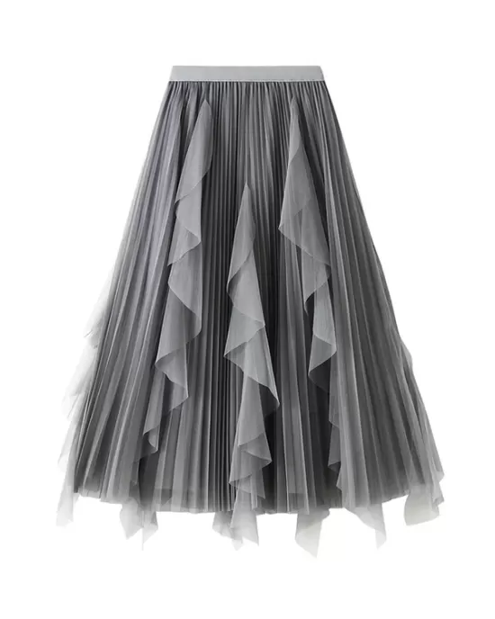 Original Stylish 7 Colors Falbala Gauze Skirt