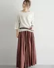 Elegant Split-Joint Color Skirt