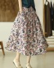 Original Floral Cotton-Blend A-Line Skirt