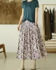 Original Floral Cotton-Blend A-Line Skirt