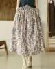 Original Floral Cotton-Blend A-Line Skirt