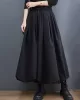 Urban Loose Drawstring High Waisted Black Bubble Skirt