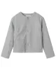 Urban Long Sleeves Buttoned Round-Neck Jacket Top+ Split-Joint Skirt Two Pieces Set