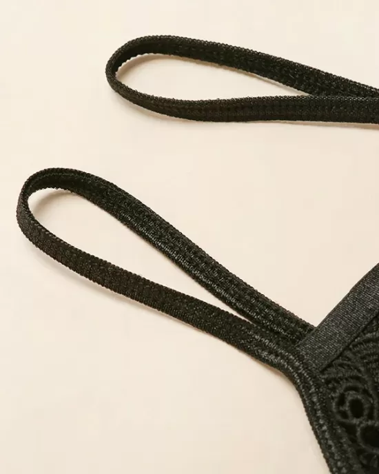 Sexy Lace Hollow Split-Joint Split Erotic Lingerie