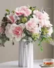 Lisianthus Flower Silk Flower Furnishings Wedding Bouquet Decoration