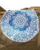 Hawaii Style Printed Tasseled Round Beach Towel