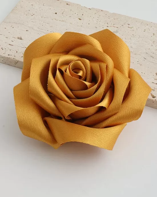 Flower Shape Solid Color Brooch Accessories