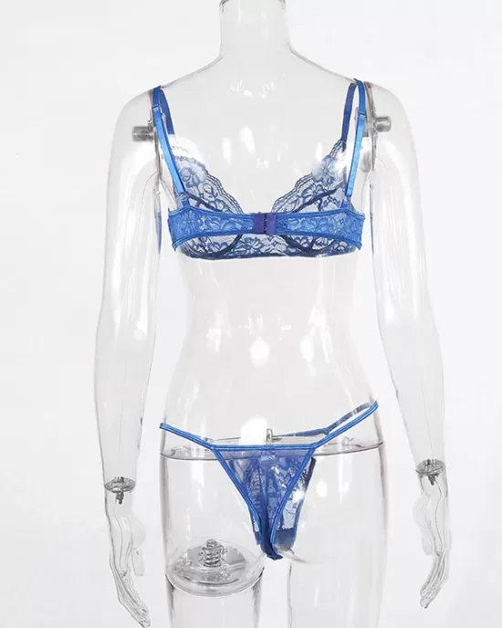 Lace See-Through Underwired Erotic Lingerie