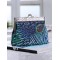 4 Colors Urban Geometric Sequined Makeup Bag Handbag