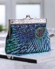 4 Colors Urban Geometric Sequined Makeup Bag Handbag