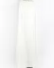 White V-Neck Evening Dress