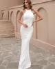 Evening Sleeveless Wrap Sequined Dress