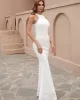 Evening Sleeveless Wrap Sequined Dress